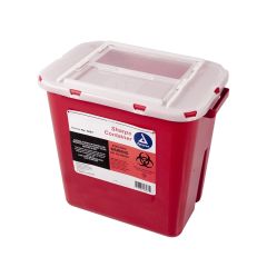 Red Sharps Container, 2 Gallon Capacity, 24/Case