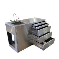 Autopsy Sink and Cabinet - 2000 - 5 Drawers
