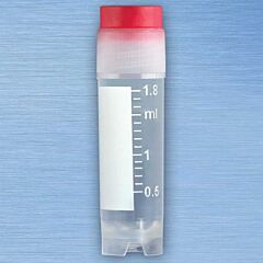 CryoCLEAR vials, 2.0mL, STERILE, External Threads, Assembled RED Screwcap- Item #3012R