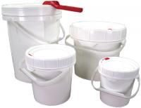 White Pail 5 Gallon With Cover & Handle Item# MM500